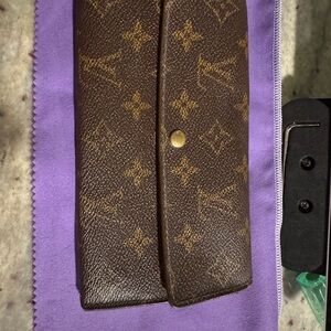 Louis Vuitton Brown and Gold Monogram wallet